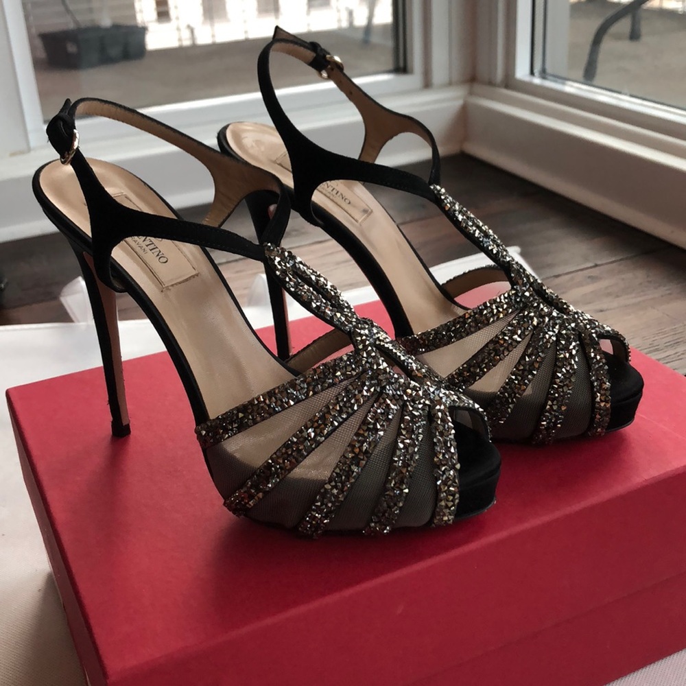 Valentino Garavani Scarpe rhinestone studded heels